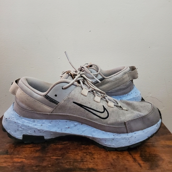 Womens Nike Crater Remixa Running Shoes Size 7.5 Grey Fog Black Blue - Picture 6 of 13